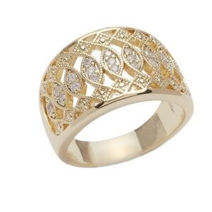 Lab Created Cubic Zirconia Open Band
Ring - Boxed